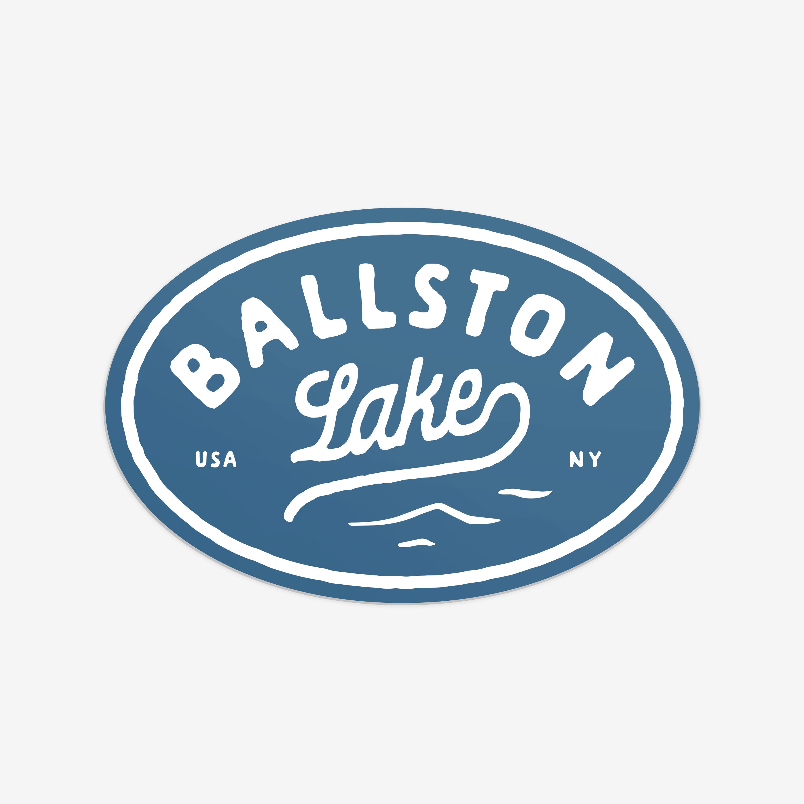 Ballston Lake Oval Sticker