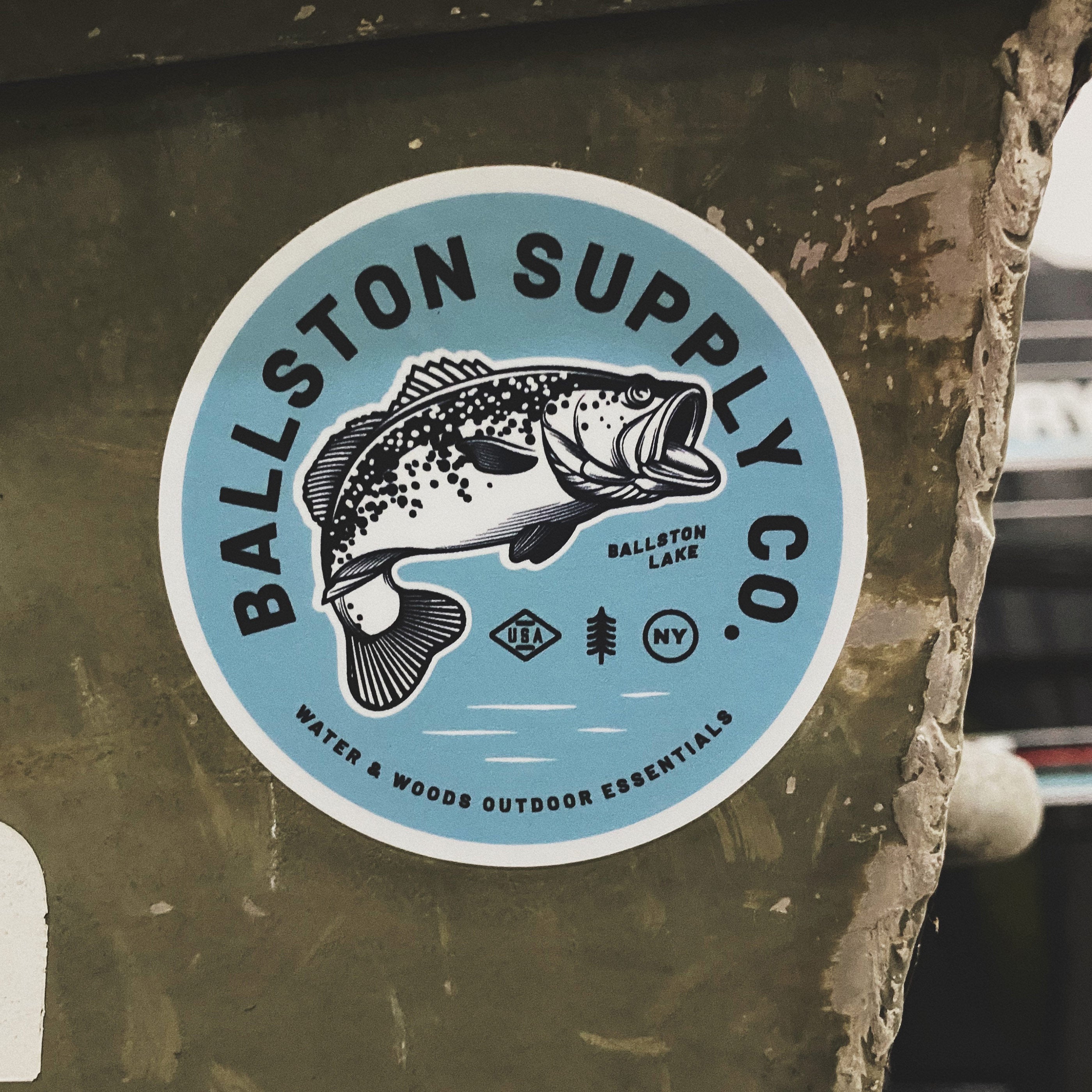 Bass Sticker  Ballston Supply Co.